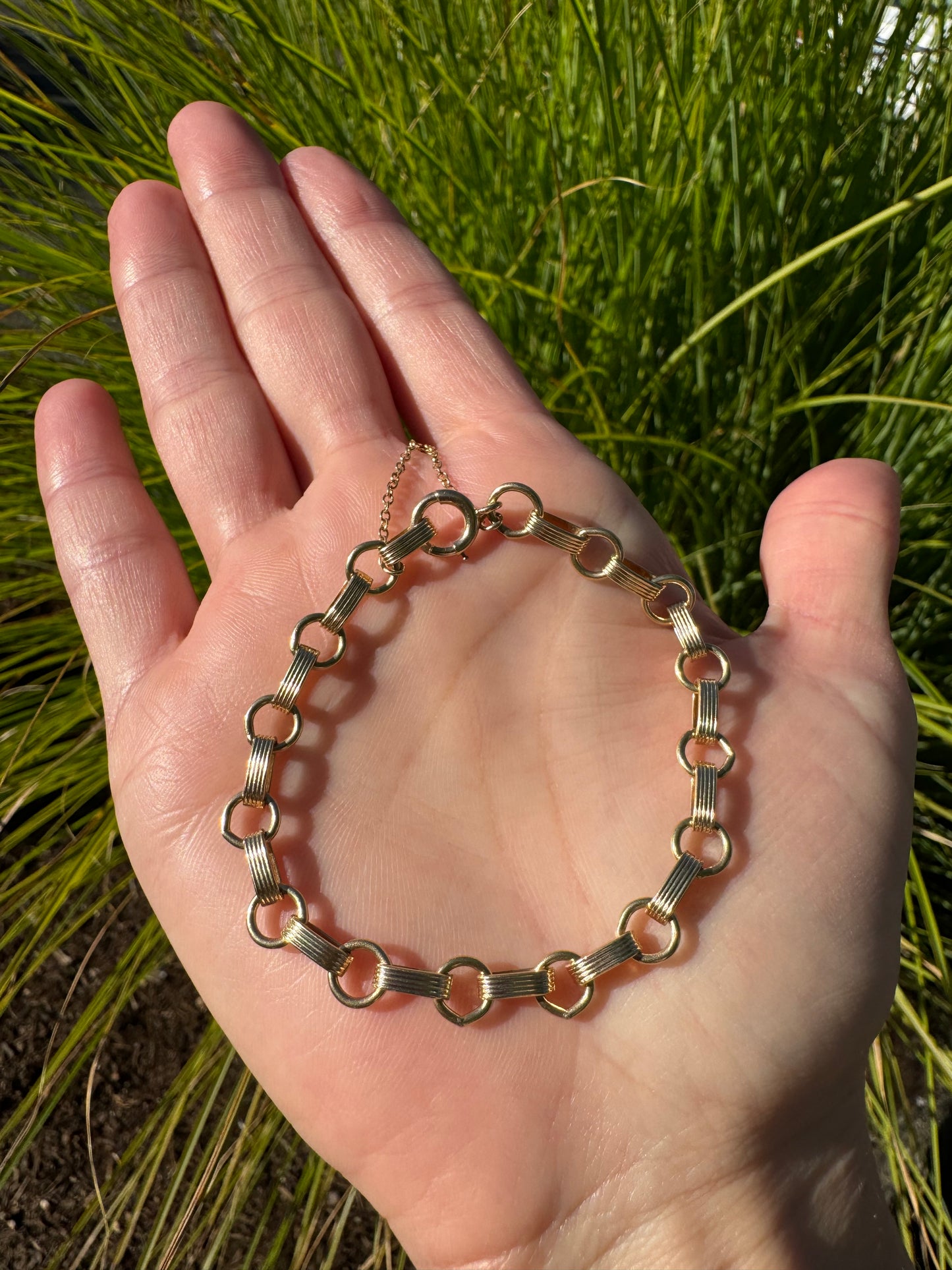 14k Gold Link Bracelet