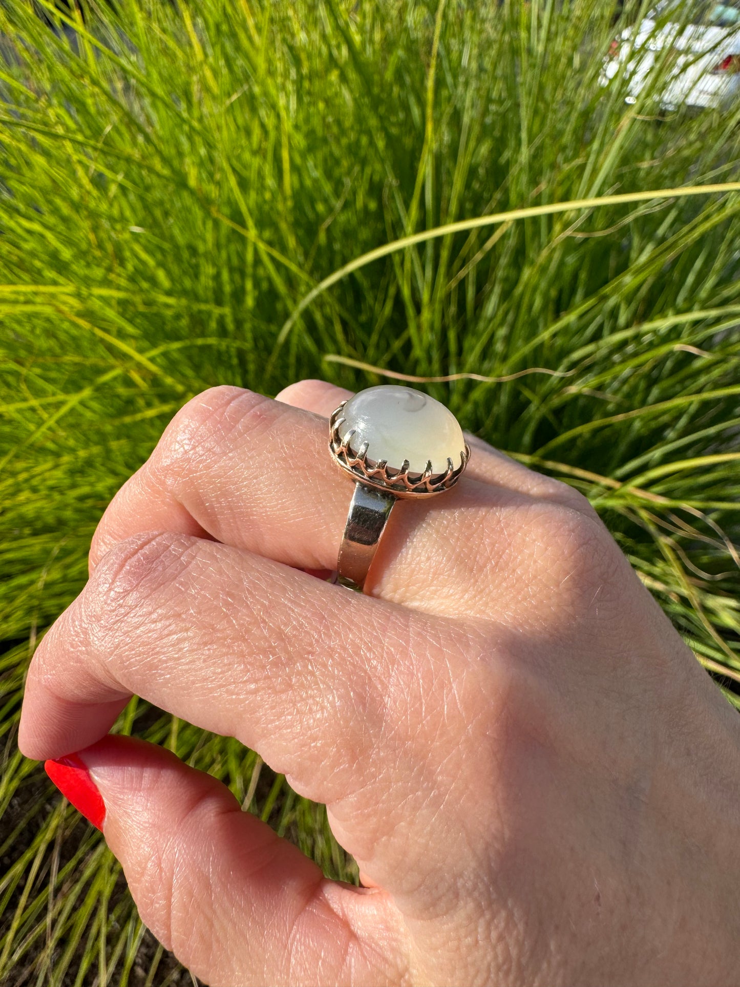 c.1890s Victorian Agate Ring