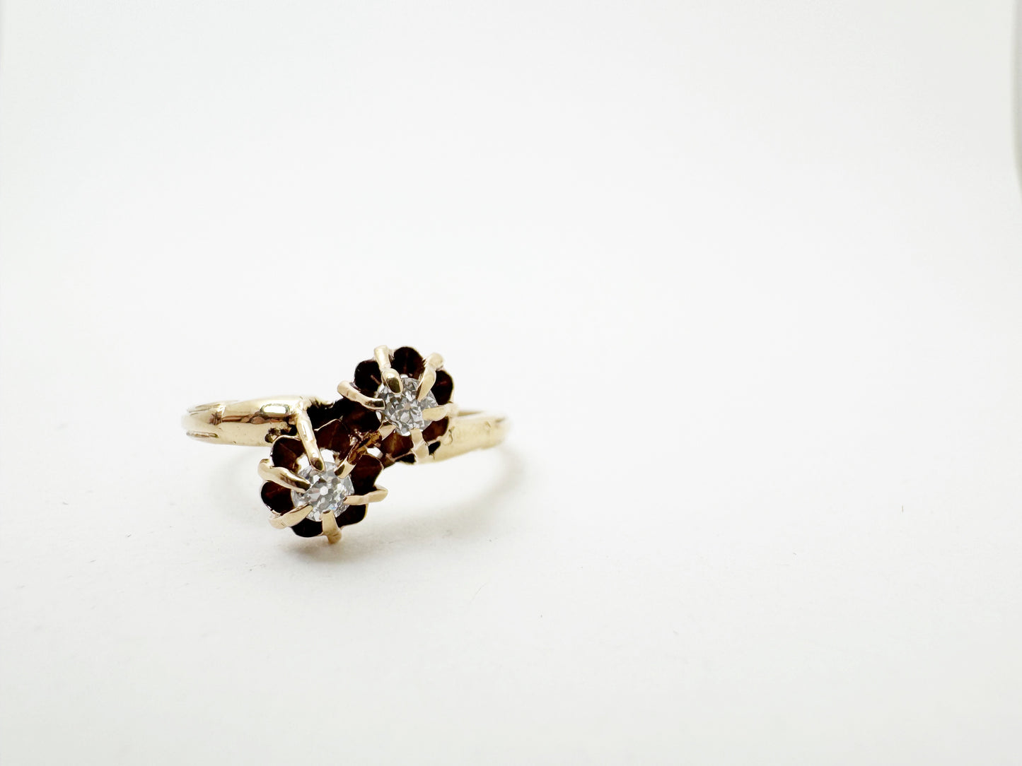 Victorian Diamond Toi et Moi Ring