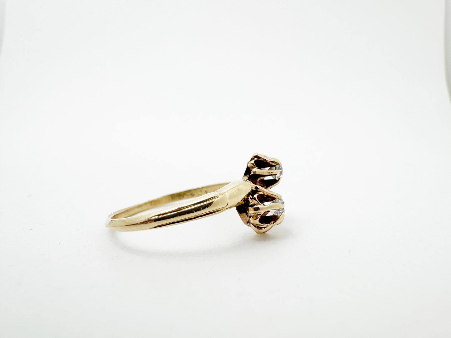 Victorian Diamond Toi et Moi Ring