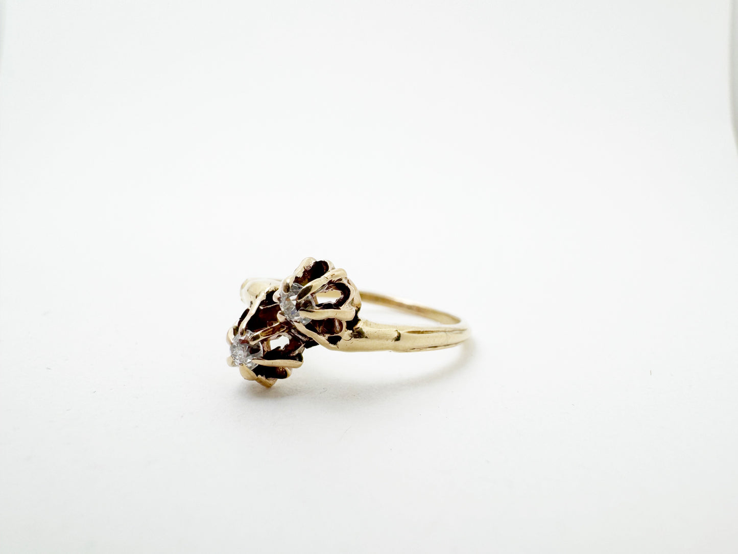 Victorian Diamond Toi et Moi Ring