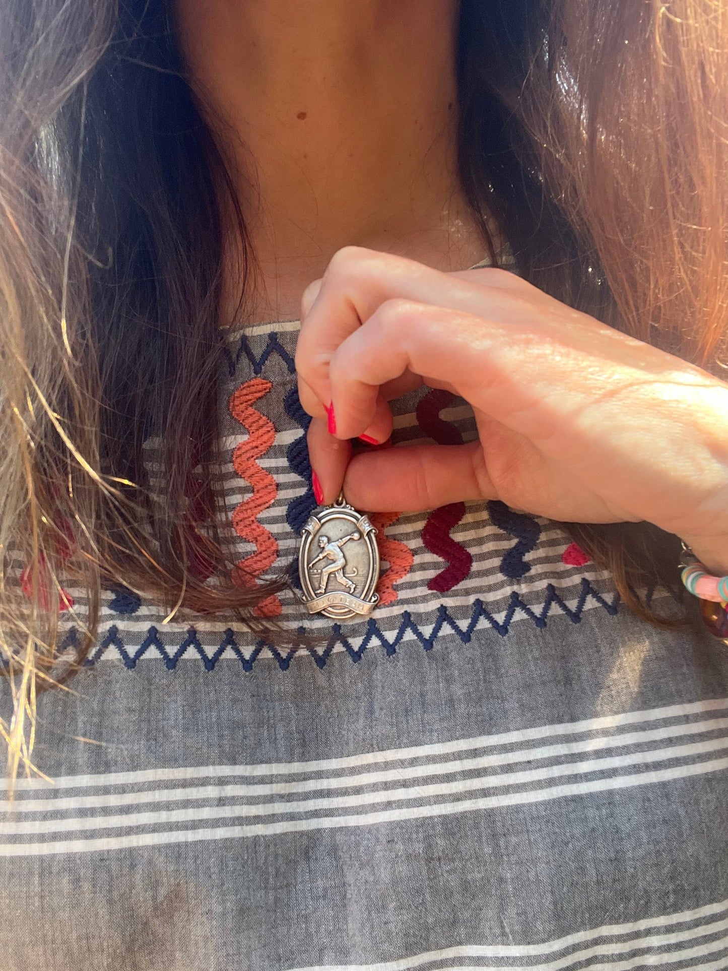 1930's Bowling League Medallion - Sterling Silver