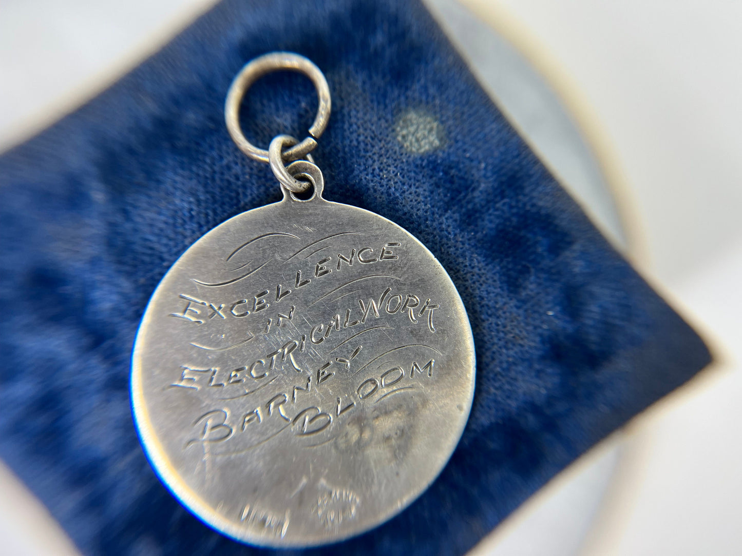 Vintage High School Award - Electrical Work - Sterling Silver - c. 1929