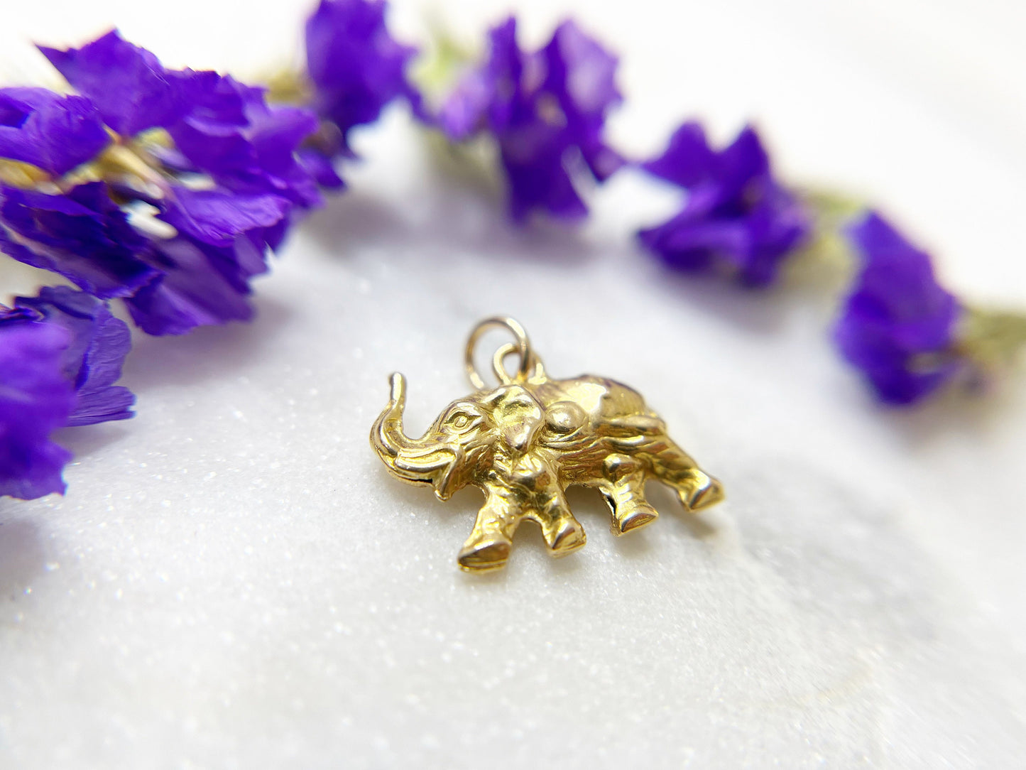 Elephant Charm - Good Luck - 18k gold