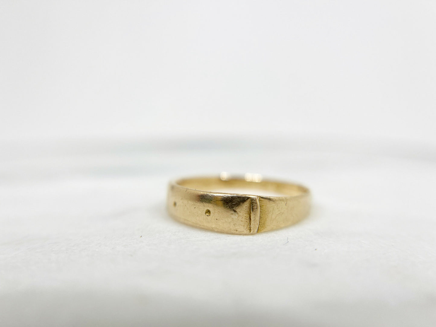 Vintage Gold Buckle Ring