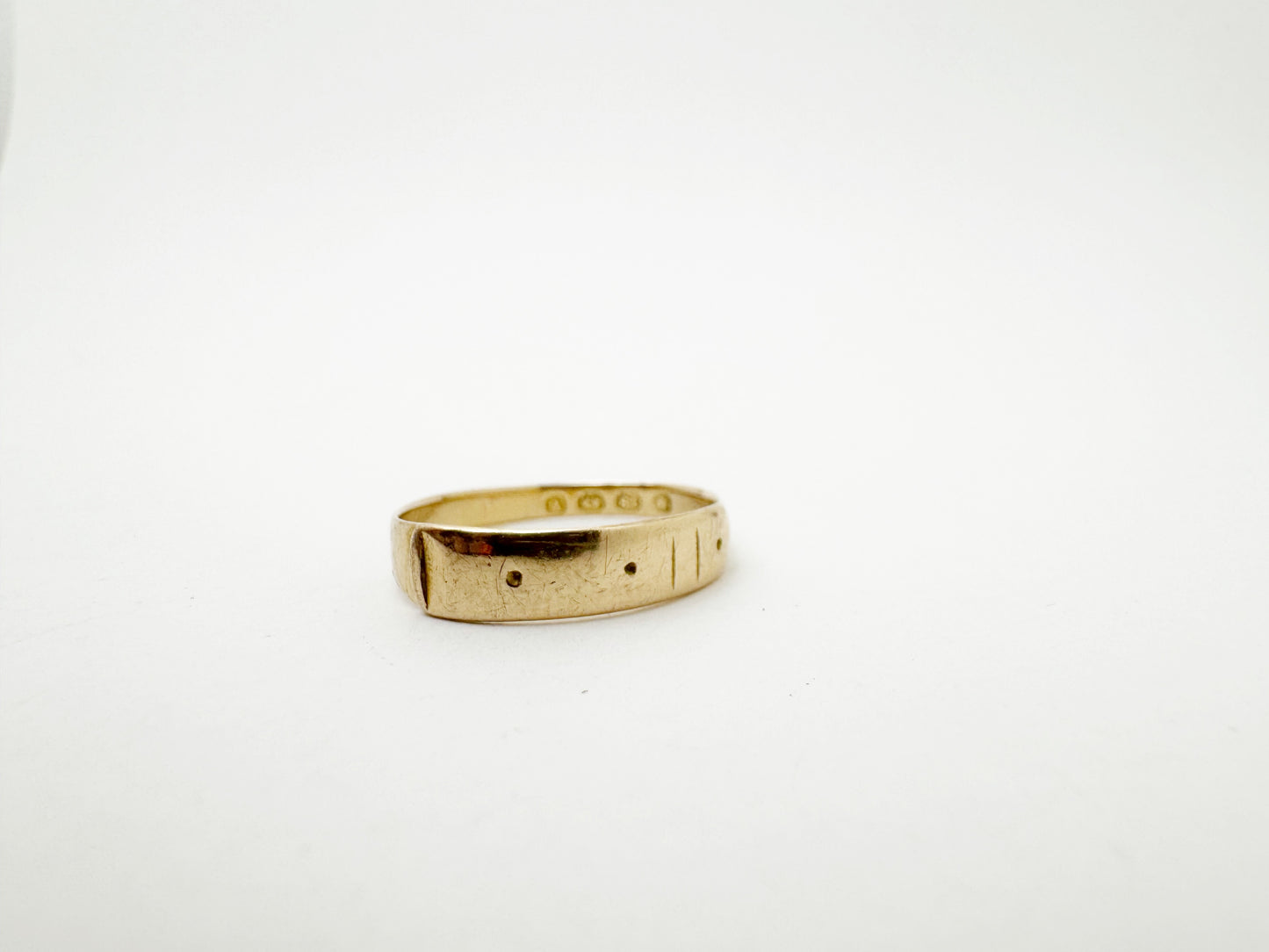 Vintage Gold Buckle Ring