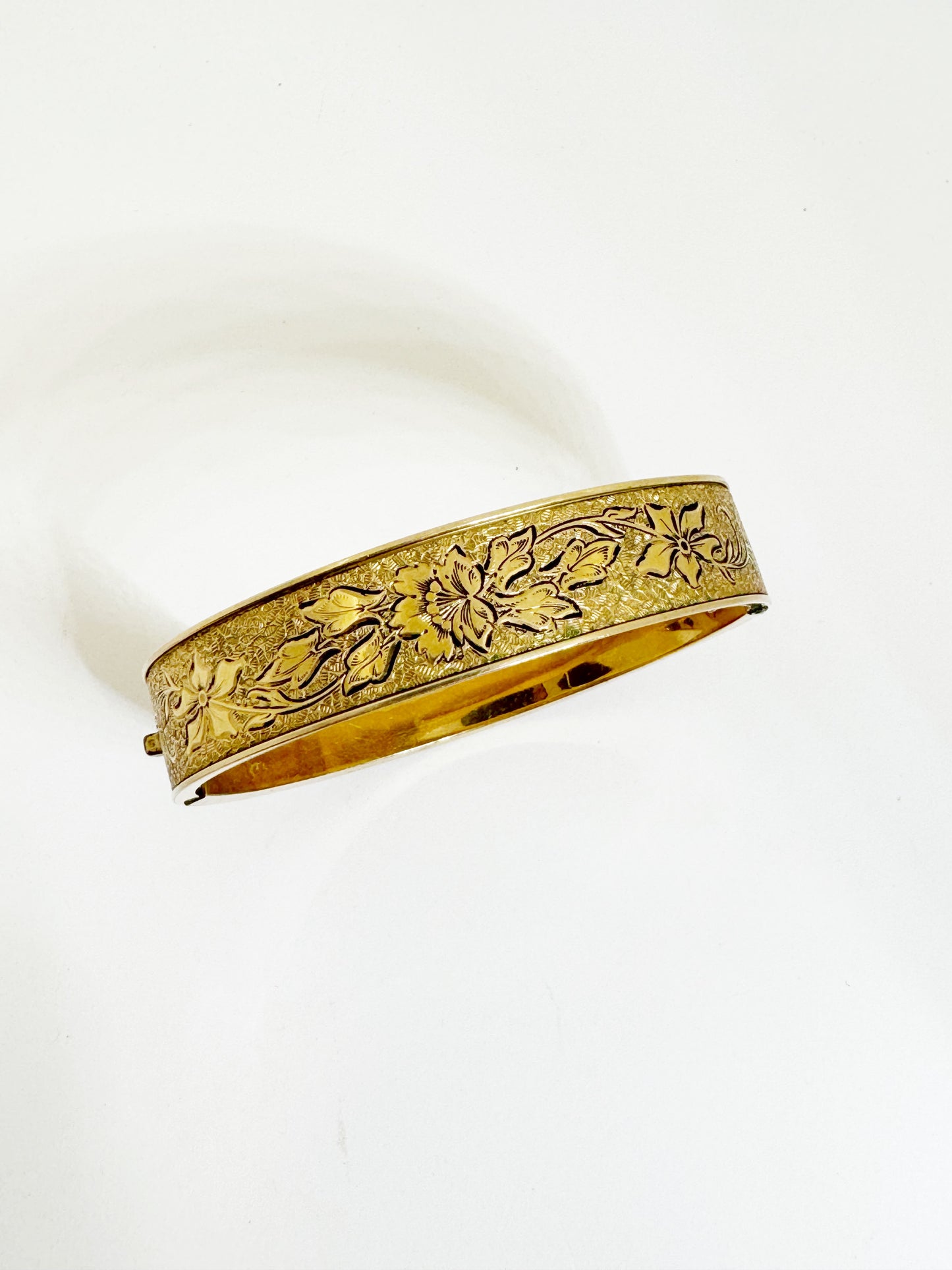 1940's Victorian Revival Bangle Bracelet