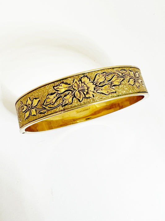 1940's Victorian Revival Bangle Bracelet