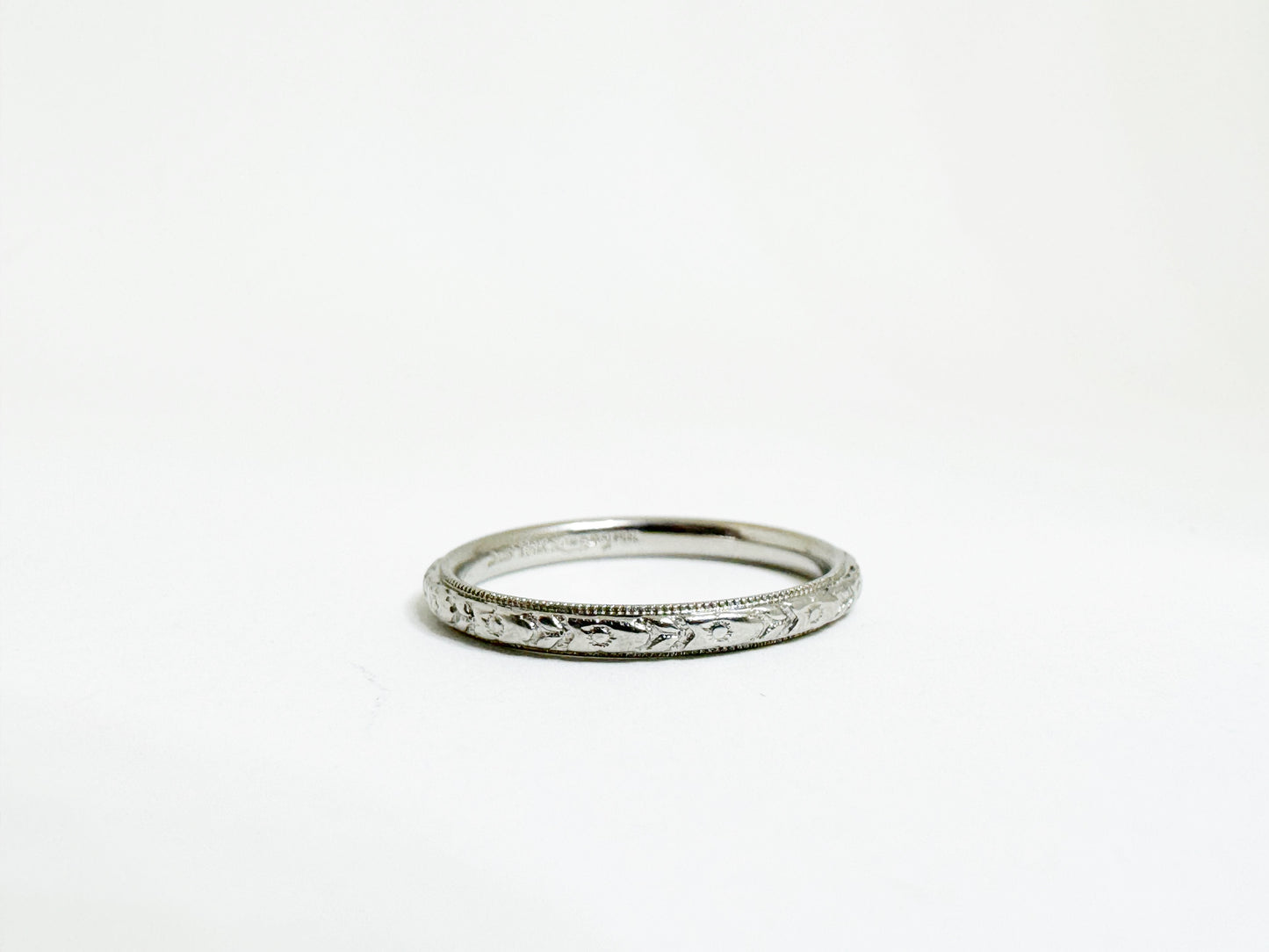 White Gold Orange Blossom Eternity Band