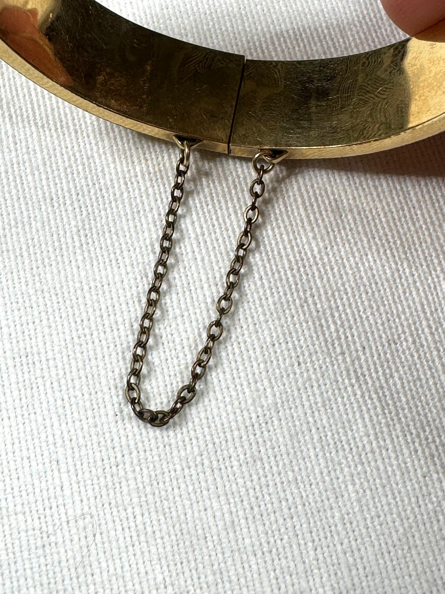 1940's Victorian Revival Bangle Bracelet