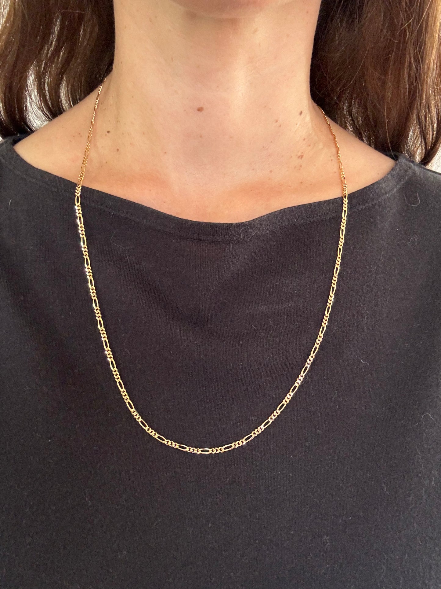 14k Gold Italian Figaro Chain