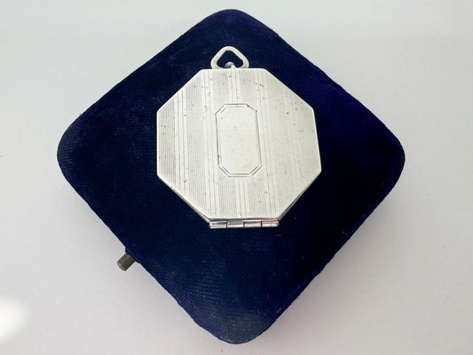 c.1915-1920 Octagonal Locket - Sterling Silver