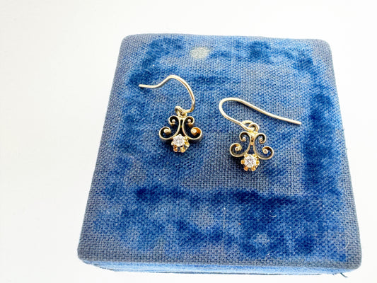 14k Gold Filigree Earrings