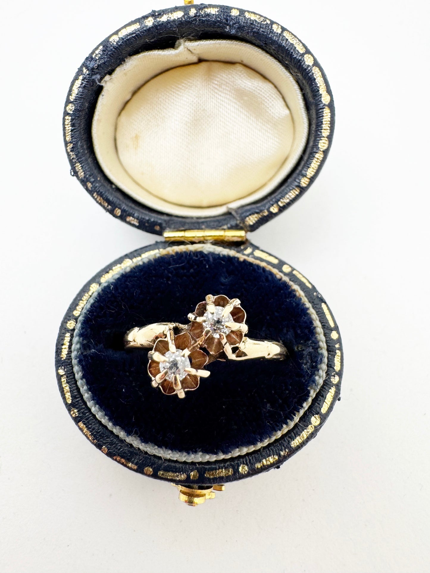 Victorian Diamond Toi et Moi Ring
