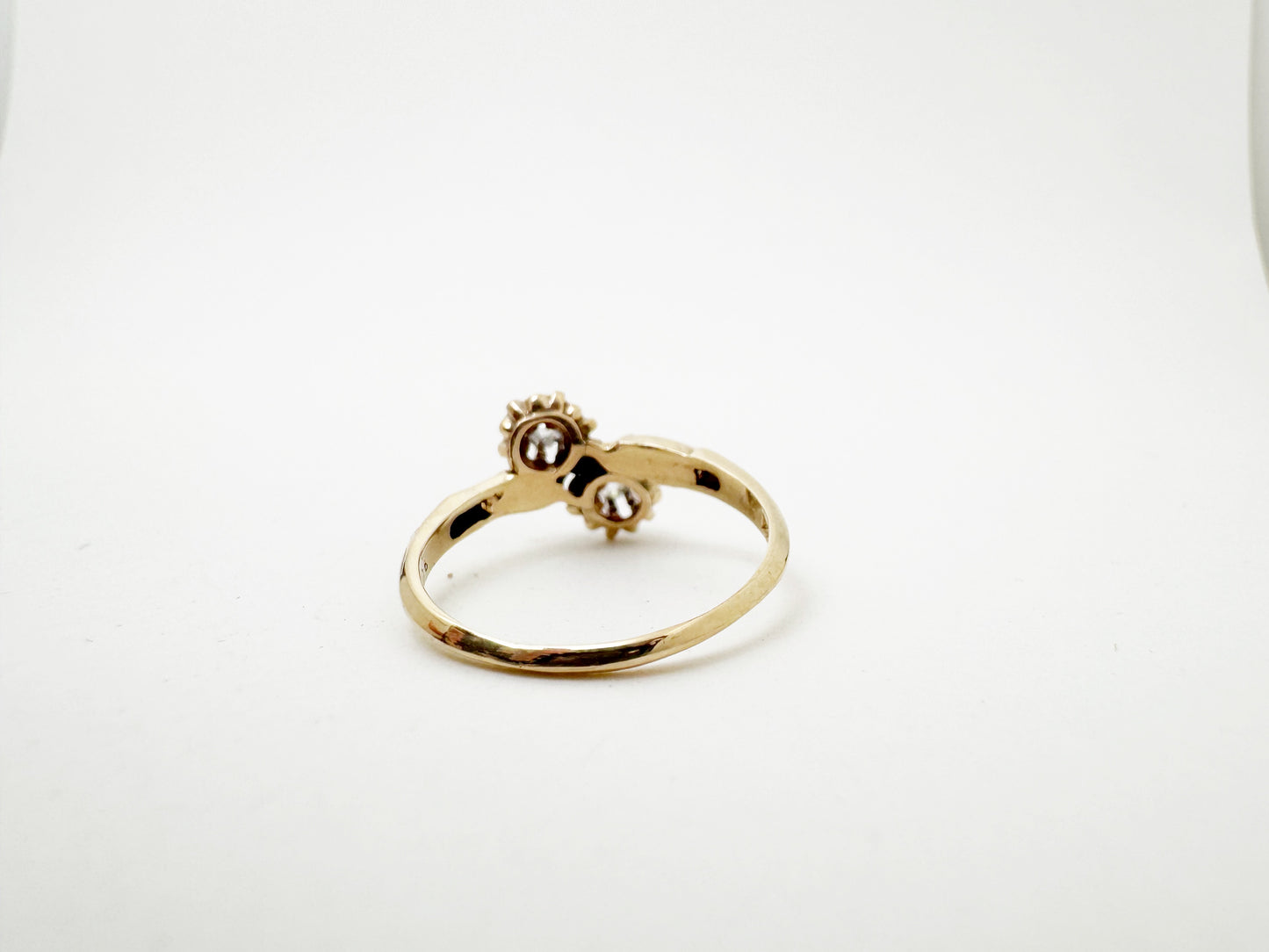 Victorian Diamond Toi et Moi Ring