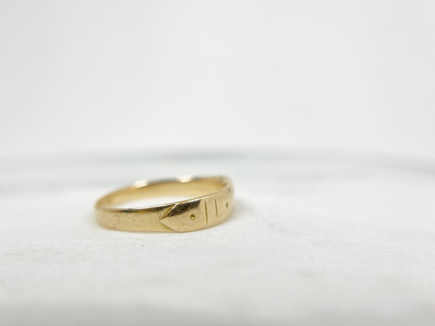 Vintage Gold Buckle Ring